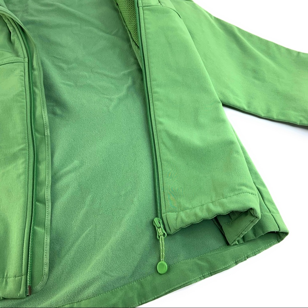 Black Diamond Green Zip Front Hard Shell Jacket - Picture 6 of 8